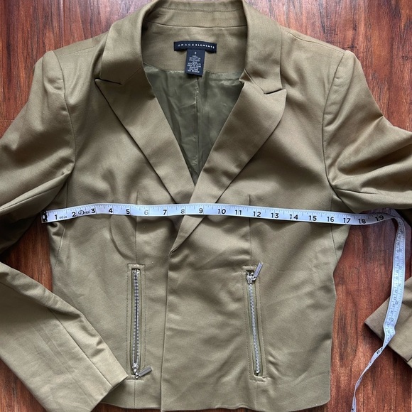 Grace Elements Green Blazer Double-Breasted Suit Jacket Women’s Size 8 - Picture 5 of 5